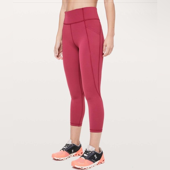 lululemon athletica Pants - 📸 Lululemon Time To Sweat Crop 23" *Star Ruby Sz 8 EUC | Release 2019 Retail $88
